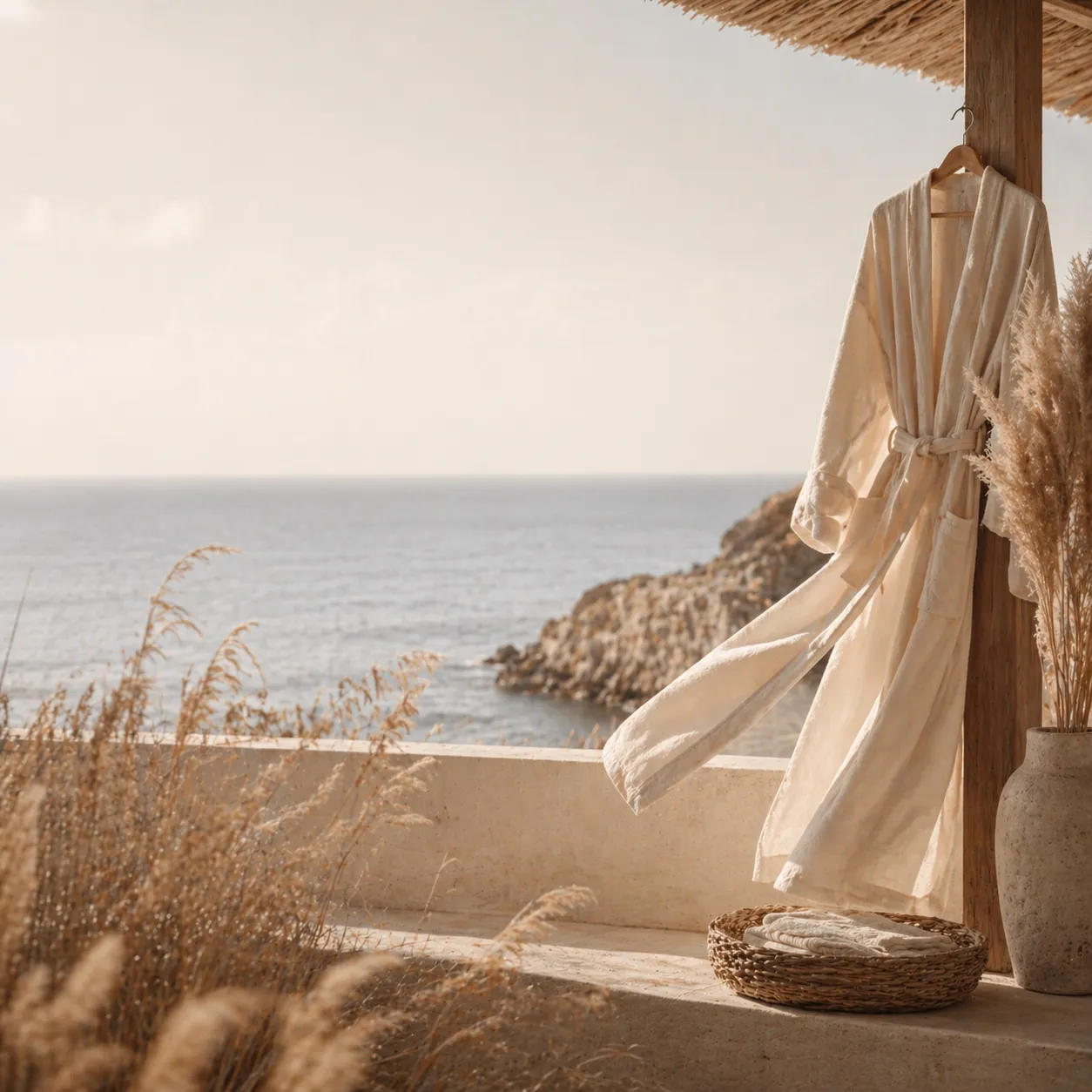 Custom resort bathrobes for outdoor, poolside, and beach hospitality programs.