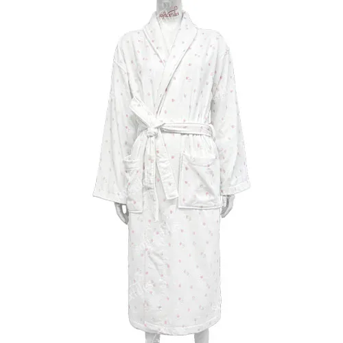 Strawberry Printed bathrobe hero view, image 1, showing robe silhouette, fit impression, and overall styling.