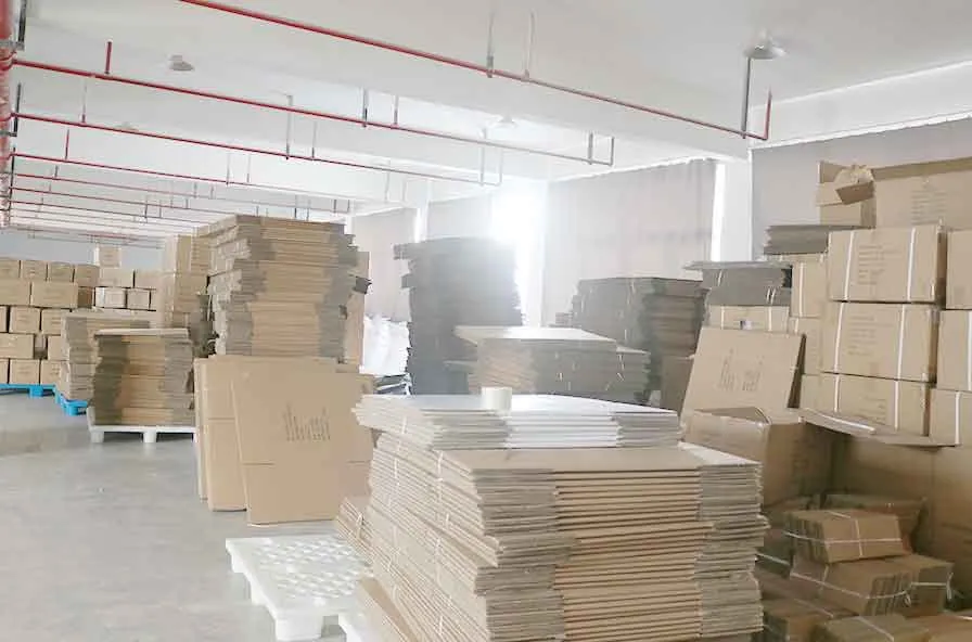 Softextiles shipment dispatch preparation for finished bathrobe orders.